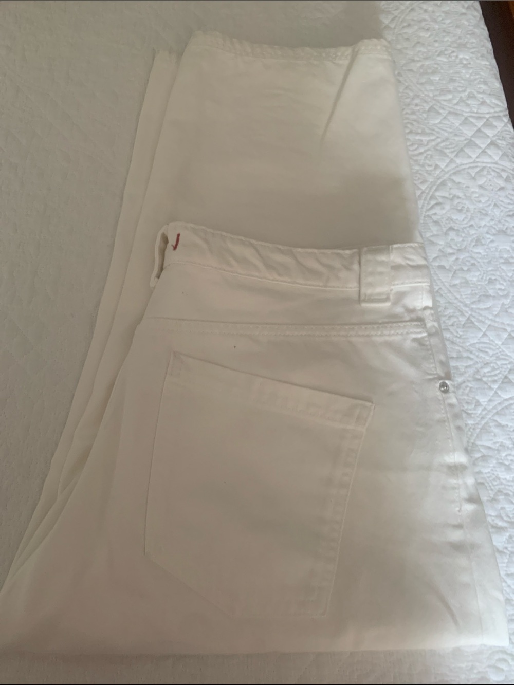 Zara White Wide-Leg Women's Jeans